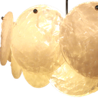 Vintage Frosted Ice Hanglamp Lamp 'medebach' thumbnail 10