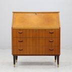 Vintage Teak Ladekastje, Secretaire ,Zweden 1960 (22552) thumbnail 3