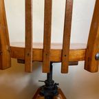 Vintage Bureaustoel Draaistoel Frans thumbnail 4