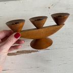 Vintage Houten Kandelaar thumbnail 3