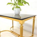 Retro Vintage Bijzettafel Hollywood Regency Goud Klassiek thumbnail 4
