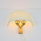 10 Vintage Baulmann Wandlamp Messing Regency ’70 Goud & Kap thumbnail 10