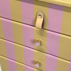 Restyle Streep Ladekastje Hout Porselein/leer Knop thumbnail 5