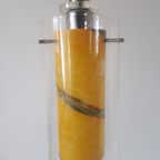 * Vintage Hanglamp Gele Hanglamp Glazen Lamp thumbnail 6