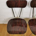 Vintage Formica Keukenstoelen Eetkamerstoelen Jaren 60 thumbnail 4