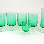 Set Groene Vintage Glaasjes – France thumbnail 2