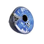 Prachtige Keramiek Vaas Kobalt Blauw, Organisch thumbnail 5