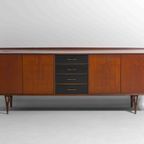 Minimalistische Mid-Century Dressoir In Teak Door Van Pelt, België 1960S thumbnail 8