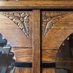 Demontabele Antiek Eiken Kast Met 3 Verstelbare Planken, 199 Cm Hoog thumbnail 11