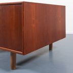 1950’S Danish Modern Architectural Teak Desk / Bureau thumbnail 8