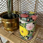 Schattig Vintage Bloemen Blik Blikje Bloem Gebloemd thumbnail 3