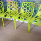 6 Stoelen Calligaris Hero By Archirivolto (4 Groene + 2 Roze) thumbnail 8