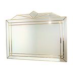 Grote Facetgeslepen Deknudt Spiegel Xl Hollywood Regency Design thumbnail 14