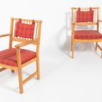 Yngve Ekstrom ‘Furubo’ Armchairs With A Table Produced By Swedese, 1970’S thumbnail 4
