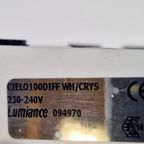 Set 2 Vintage Lumiance Cielo Wandlamp Glas 1980 Italy thumbnail 12