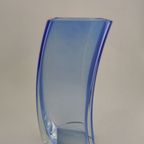 Blue Vase Krosno Poland, 1980S thumbnail 6