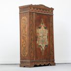 Antieke Beschilderde Bruidskast 1795 thumbnail 7