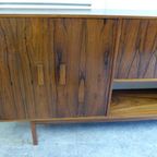 Prachtig Vintage Palissander Highboard Buffet 242 Cm thumbnail 9