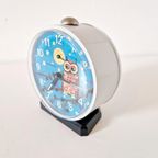 Wehrle Germany Fifties Vintage Wekker Klokje Uil thumbnail 2