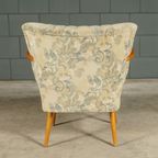 Vintage Cocktailfauteuil – Velours – Houten Armleuningen – Jaren 60 thumbnail 10