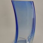 Blue Vase Krosno Poland, 1980S thumbnail 4
