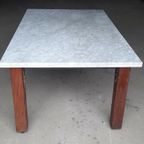 Eettafel Marmer 180 X 100 Hardhouten Poten Keukentafel thumbnail 2