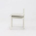 Side Chair In White Lacquered Wood 1980S thumbnail 5