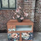 Kastje, Klein Dressoir, Vitrinekast, Commode, Gerestyled thumbnail 12