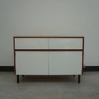 Cabinet With Wood And White Laminate, 1960S thumbnail 2