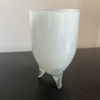 Handgeblazen Vaasje Melkglas thumbnail 2
