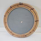 Vintage Ronde Rotan Spiegel Ø63 Cm – Boho Wandspiegel Met Naturel Frame thumbnail 9