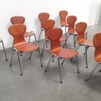 10x Eromes Pagholz Industriële Stapelbare Design Stoel thumbnail 15