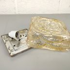 Vintage Glazen Plafondlamp Erco thumbnail 5