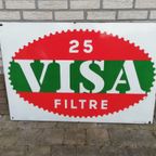 Emaille Bord Visa Sigaretten, 1961 thumbnail 6