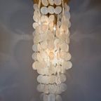 Capiz Schelpen Lamp Hanglamp Vintage 60’S Design Plafondlamp thumbnail 15