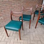 Set 4 Vintage Stoelen Deense Stoelen Jaren 60 thumbnail 3