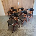 Set Van 6 Vintage Stoelen Koehoorn Stoelen Van Teeffelen thumbnail 2