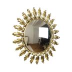 Mid Century Verkoperd Metalen Zonnespiegel Deknudt Convex 50Cm thumbnail 8