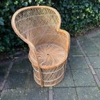 Vintage Rotan Pauwenstoel thumbnail 2