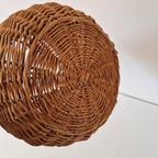 50's Rotan Vintage Mand Picknickmand Hengselmand Mand Mandje thumbnail 3