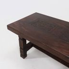 Artisan Handcarved Solid Tropical Wooden Dining Table 1920S thumbnail 8
