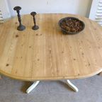 Prachtige Witte Landelijke Uitschuifbare Tafel thumbnail 5
