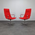 Set Of 2 “catifa 70” Swivel Lounge Chairs By Arper, Italy thumbnail 2