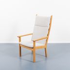 High Back Easy Lounge Chair / Fauteuil Ge 284a By Hans Wegner For Getama thumbnail 4