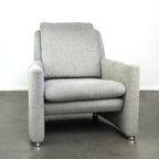 Leolux Design Fauteuil Model Fidamigo In Een Mooie Dikke Grijze Stof thumbnail 2