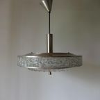 Vintage Zware Hanglamp Kristal Aluminium thumbnail 9