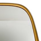 Mid-century Asymmetrische Spiegel Messing Jaren 50 thumbnail 5
