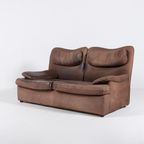 Vintage Aniline Leather 2-Seats Sofa From 1970’S thumbnail 2