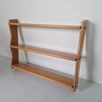 Vintage Houten Boekenrek Wand Planken. thumbnail 7