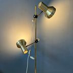 Mid Century Vloerlamp Met Aluminium Spots / Space Age Standing Light thumbnail 2